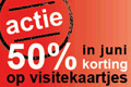 1000 visitekaartjes voor 33 euro