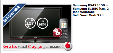 Gratis Samsung Televisie