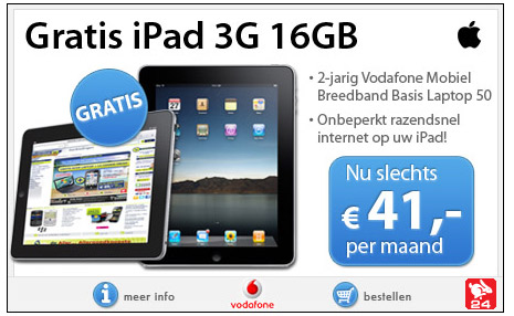 Gratis Apple iPad 3G