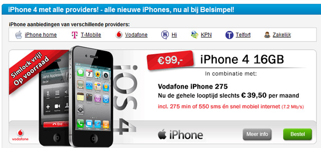 iPhone 4 aanbiedingen