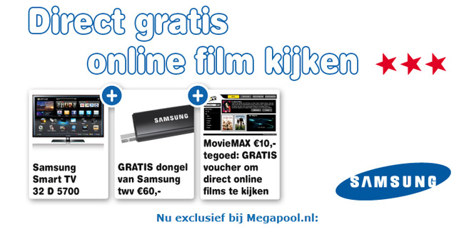 Vaderdag actie van Samsung bij megapool